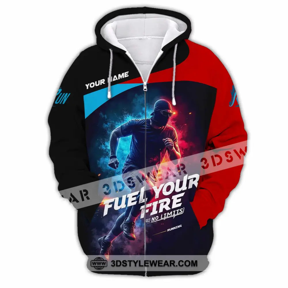 Unisex Shirt - Custom Fuel Your Fire 3D Shirt - Zipper Hoodie / S - T-shirt