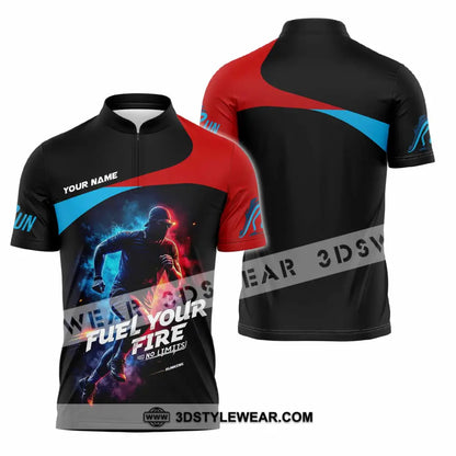 Unisex Shirt - Custom Fuel Your Fire 3D Shirt - Zipper Polo Shirt / S - T-shirt
