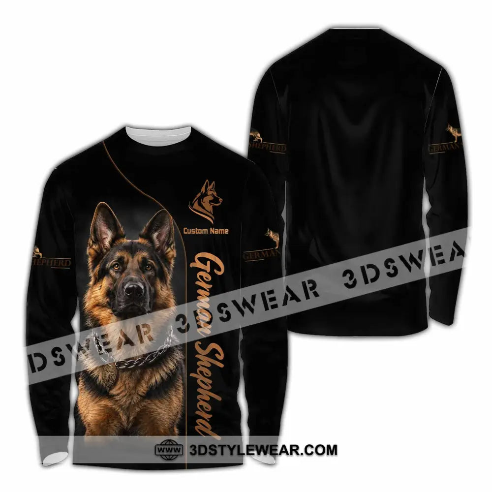 Unisex Shirt - Custom German Shepherds Shirt - Long Sleeve Shirt / S - T-shirt