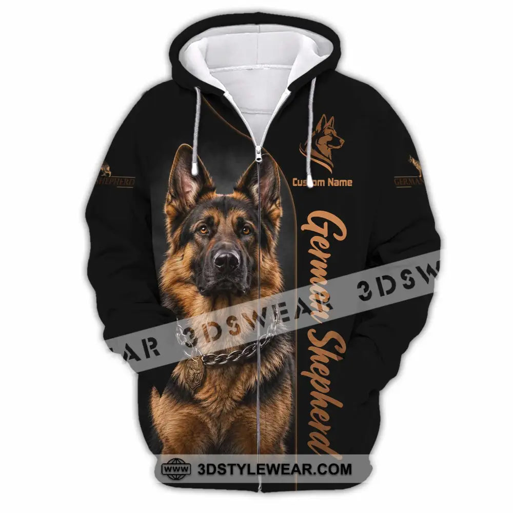 Unisex Shirt - Custom German Shepherds Shirt - Zipper Hoodie / S - T-shirt