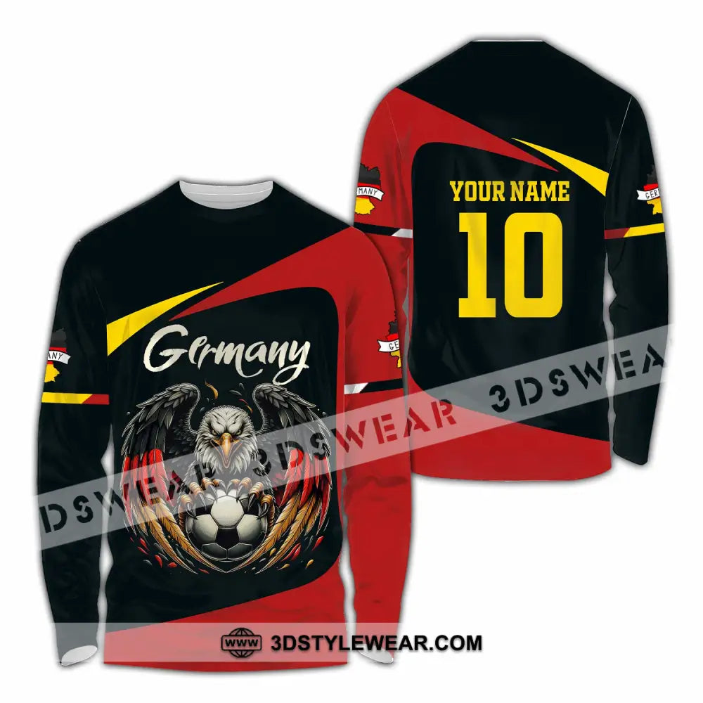 Unisex Shirt - Custom Germany 3D Shirt Long Sleeve Shirt / S T-shirt