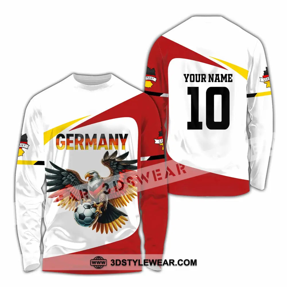 Unisex Shirt - Custom Germany 3D Shirt Long Sleeve Shirt / S T-shirt