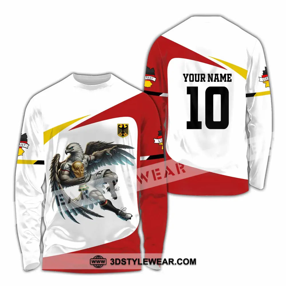 Unisex Shirt - Custom Germany 3D Shirt Long Sleeve Shirt / S T-shirt