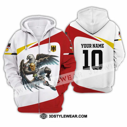Unisex Shirt - Custom Germany 3D Shirt Zipper Hoodie / S T-shirt