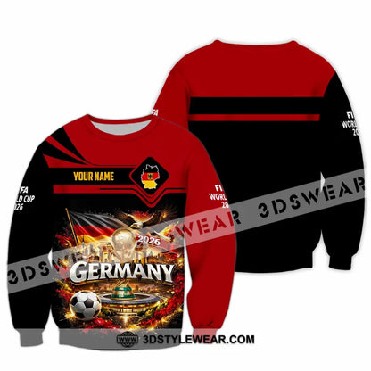 Unisex Shirt - Custom Germany World Cup 2026 3D Shirt Long Sleeve / S T-shirt
