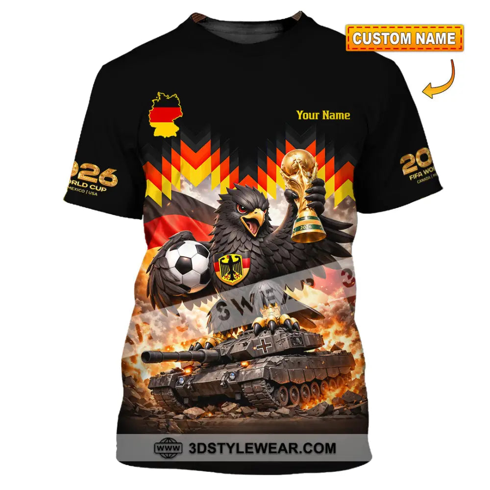 Unisex Shirt - Custom Germany World Cup 2026 3D Shirt T-shirt