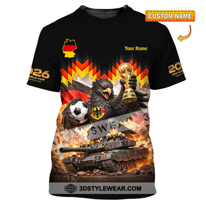 Unisex Shirt - Custom Germany World Cup 2026 3D Shirt T-shirt