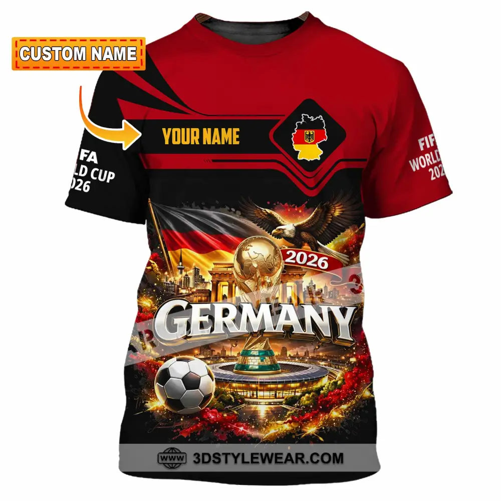Unisex Shirt - Custom Germany World Cup 2026 3D Shirt T-shirt