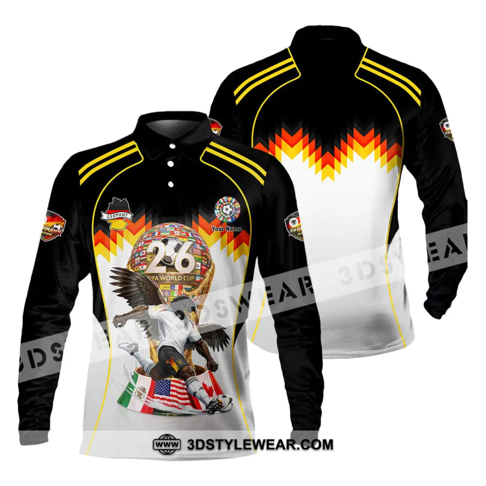 Unisex Shirt - Custom Germany World Cup 2026 Shirt - Long Sleeve Polo / S - T-shirt