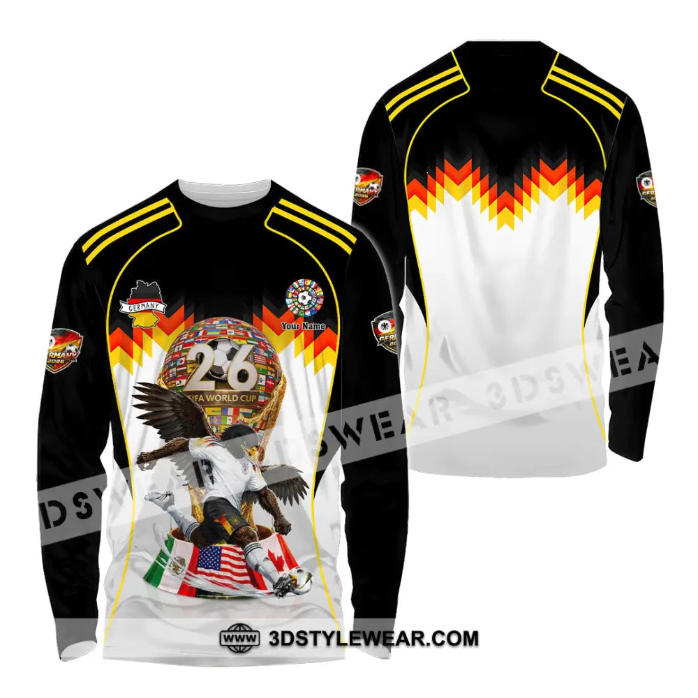 Unisex Shirt - Custom Germany World Cup 2026 Shirt - Long Sleeve Shirt / S - T-shirt