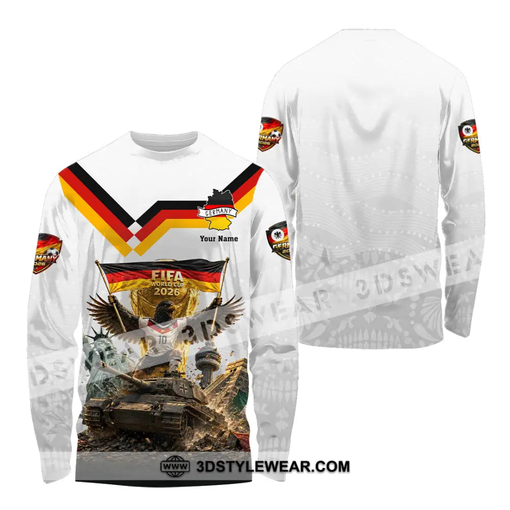 Unisex Shirt - Custom Germany World Cup 2026 Shirt - Long Sleeve Shirt / S - T-shirt