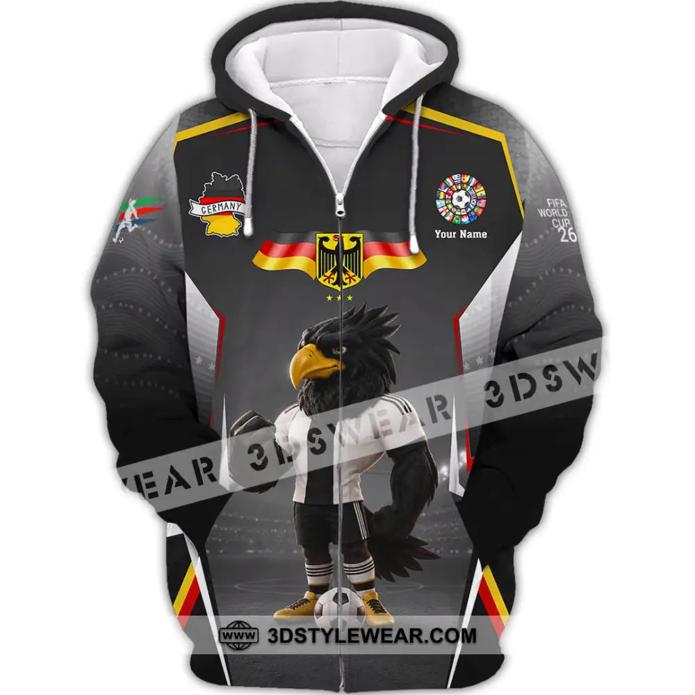 Unisex Shirt - Custom Germany World Cup 2026 Shirt - Zipper Hoodie / S - T-shirt