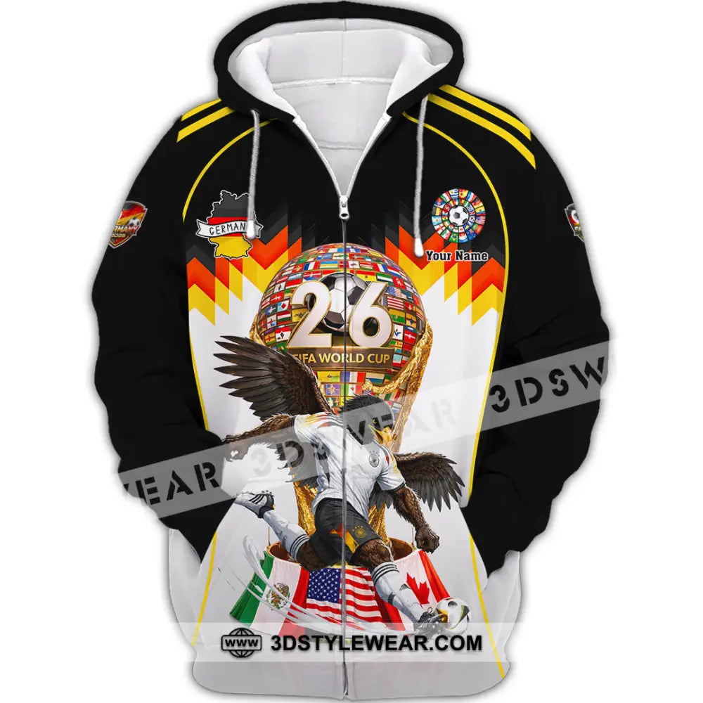 Unisex Shirt - Custom Germany World Cup 2026 Shirt - Zipper Hoodie / S - T-shirt
