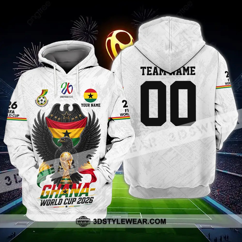 Unisex Shirt - Custom Ghana World Cup 2026 3D Shirt - Hoodie / S - T-shirt