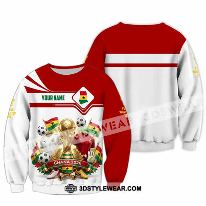 Unisex Shirt - Custom Ghana World Cup 2026 3D Shirt - Long Sleeve / S - T-shirt