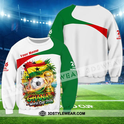 Unisex Shirt - Custom Ghana World Cup 2026 3D Shirt - Long Sleeve / S - T-shirt