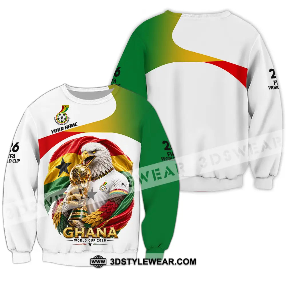 Unisex Shirt - Custom Ghana World Cup 2026 3D Shirt - Long Sleeve / S - T-shirt