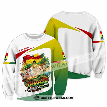 Unisex Shirt - Custom Ghana World Cup 2026 3D Shirt Long Sleeve / S T-shirt