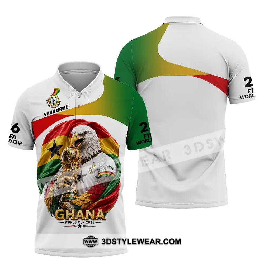 Unisex Shirt - Custom Ghana World Cup 2026 3D Shirt - Polo Shirt / S - T-shirt