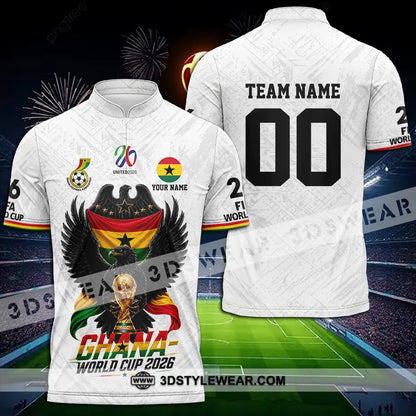 Unisex Shirt - Custom Ghana World Cup 2026 3D Shirt - Polo Shirt / S - T-shirt