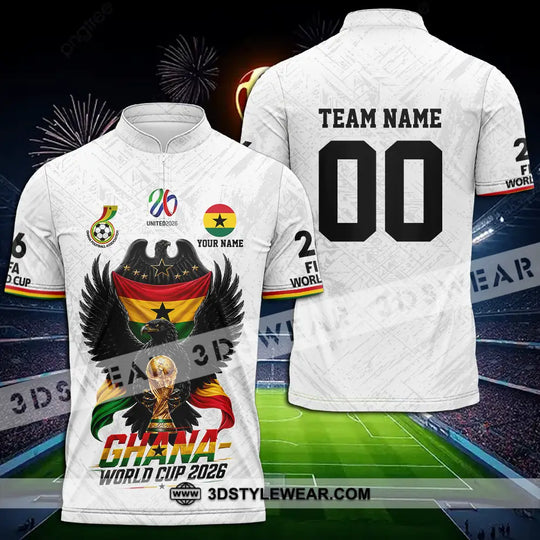 Unisex Shirt - Custom Ghana World Cup 2026 3D Shirt style option 2