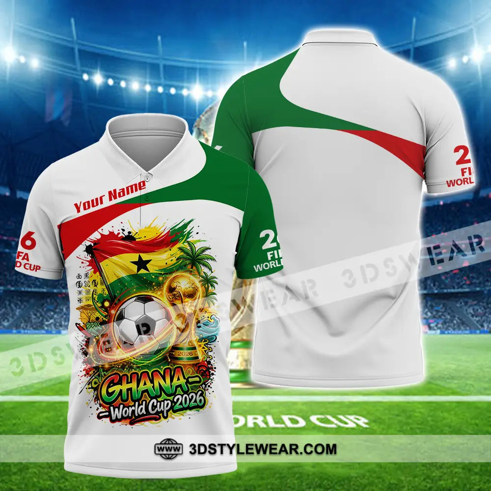 Unisex Shirt - Custom Ghana World Cup 2026 3D Shirt - Polo Shirt / S - T-shirt