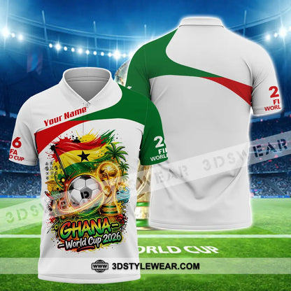 Unisex Shirt - Custom Ghana World Cup 2026 3D Shirt - Polo Shirt / S - T-shirt