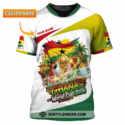 Unisex Shirt - Custom Ghana World Cup 2026 3D Shirt T-shirt