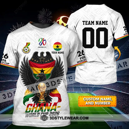 Unisex Shirt - Custom Ghana World Cup 2026 3D Shirt - T-shirt