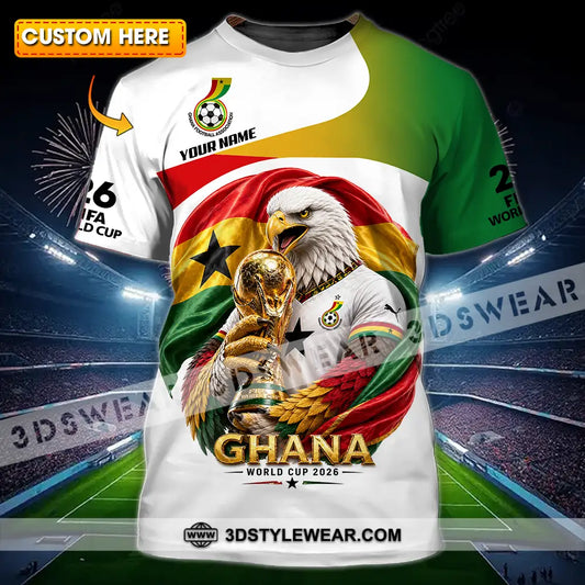 Unisex Shirt - Custom Ghana World Cup 2026 3D Shirt - T-shirt