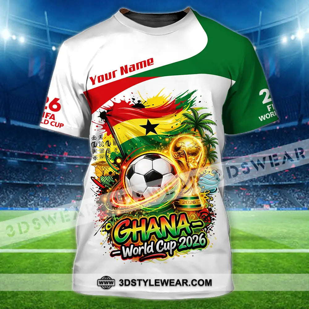 Unisex Shirt - Custom Ghana World Cup 2026 3D Shirt - T-Shirt / S - T-shirt