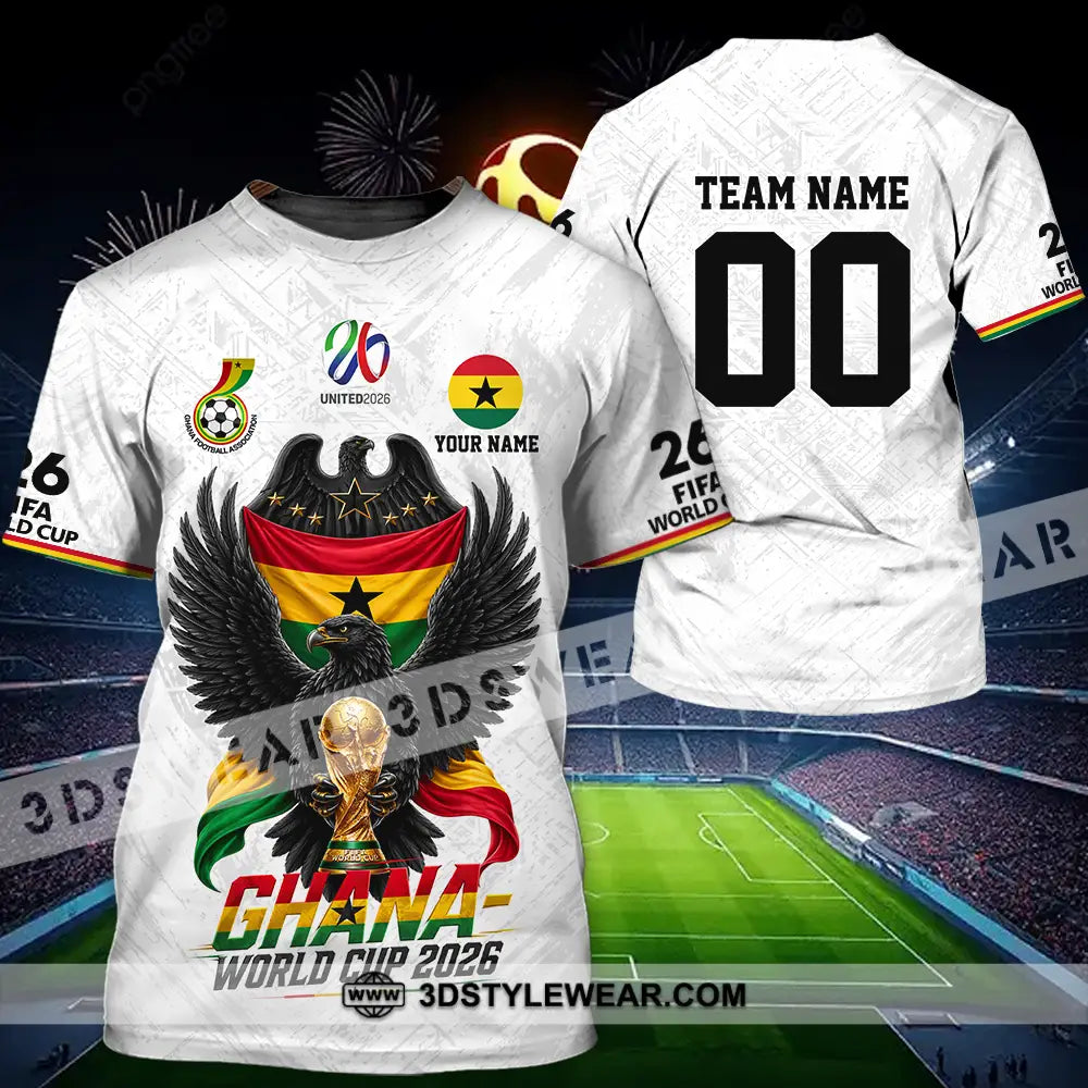 Unisex Shirt - Custom Ghana World Cup 2026 3D Shirt - T-Shirt / S - T-shirt