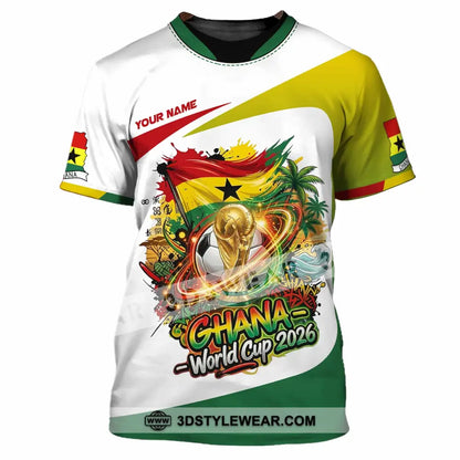Unisex Shirt - Custom Ghana World Cup 2026 3D Shirt T-Shirt / S T-shirt