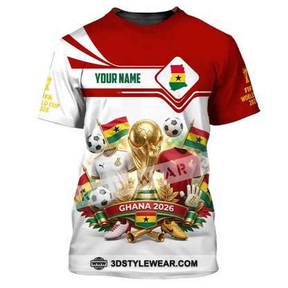 Unisex Shirt - Custom Ghana World Cup 2026 3D Shirt - T-Shirt / S - T-shirt