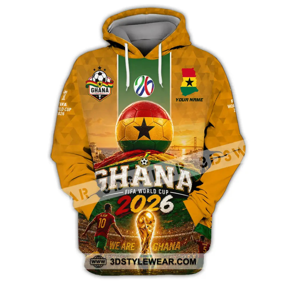 Unisex Shirt - Custom Ghana World Cup 2026 Shirt - Hoodie / S - T-shirt
