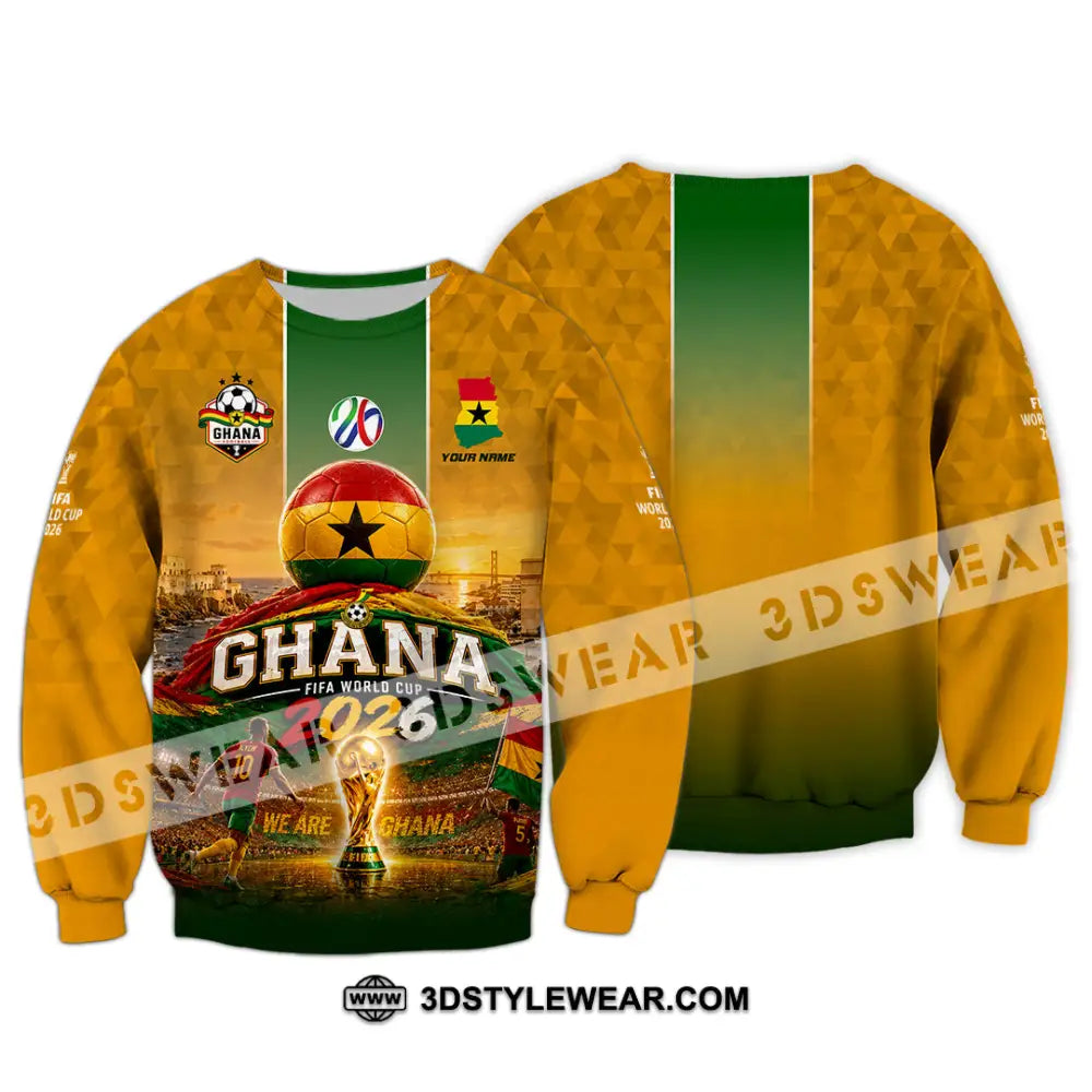 Unisex Shirt - Custom Ghana World Cup 2026 Shirt - Long Sleeve / S - T-shirt