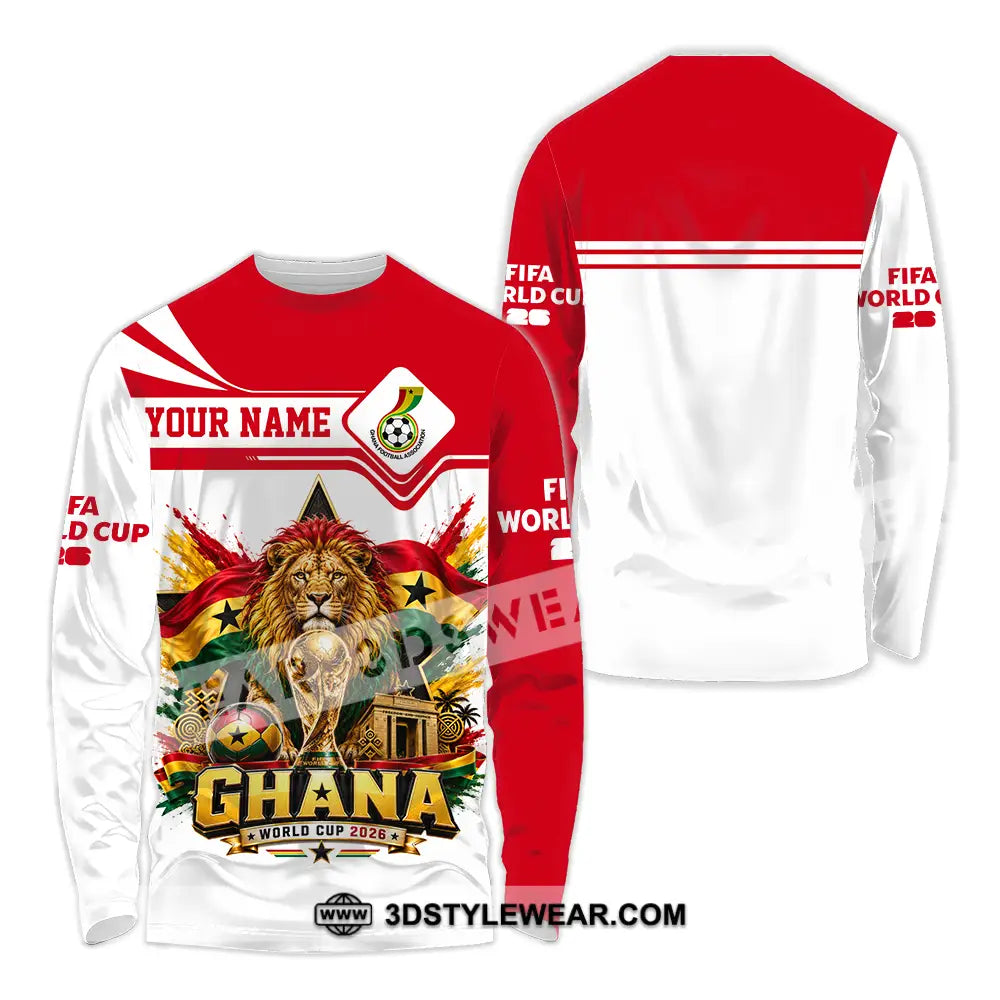 Unisex Shirt - Custom Ghana World Cup 2026 Shirt - Long Sleeve Shirt / S - T-shirt
