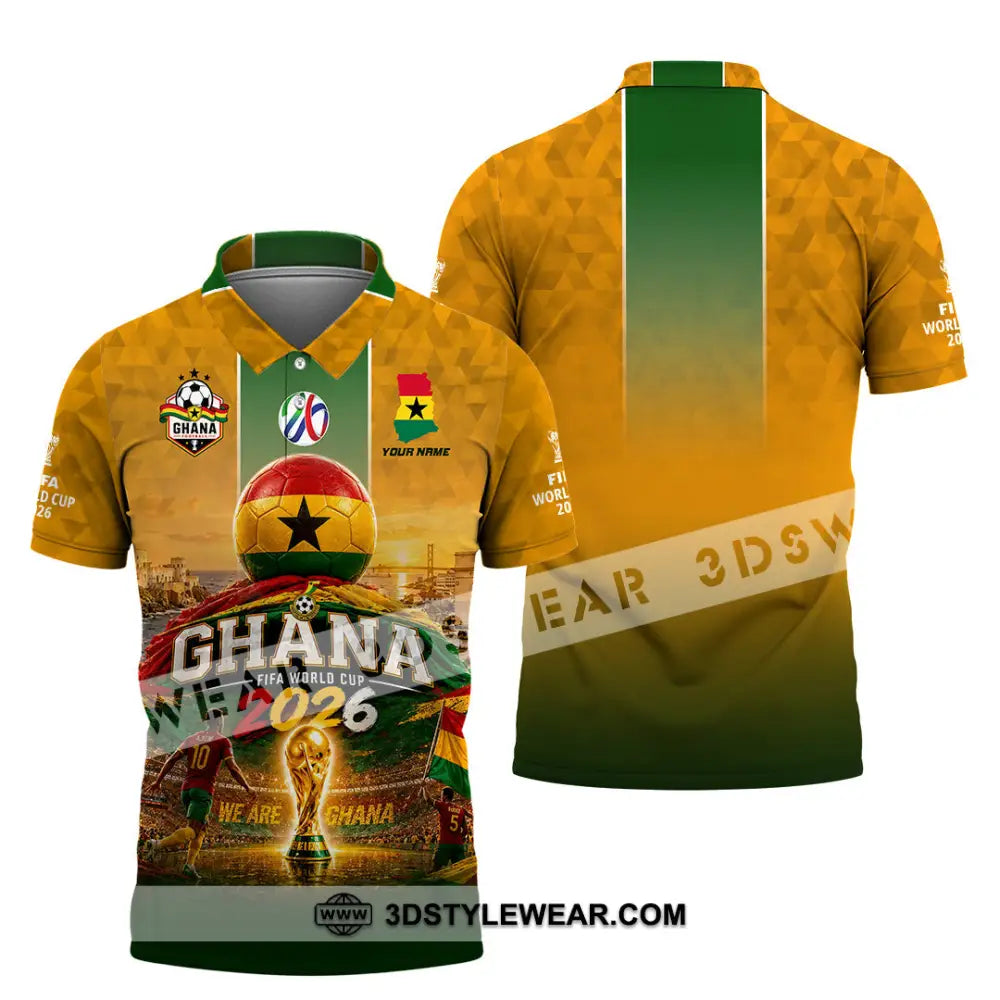 Unisex Shirt - Custom Ghana World Cup 2026 Shirt - Polo Shirt / S - T-shirt