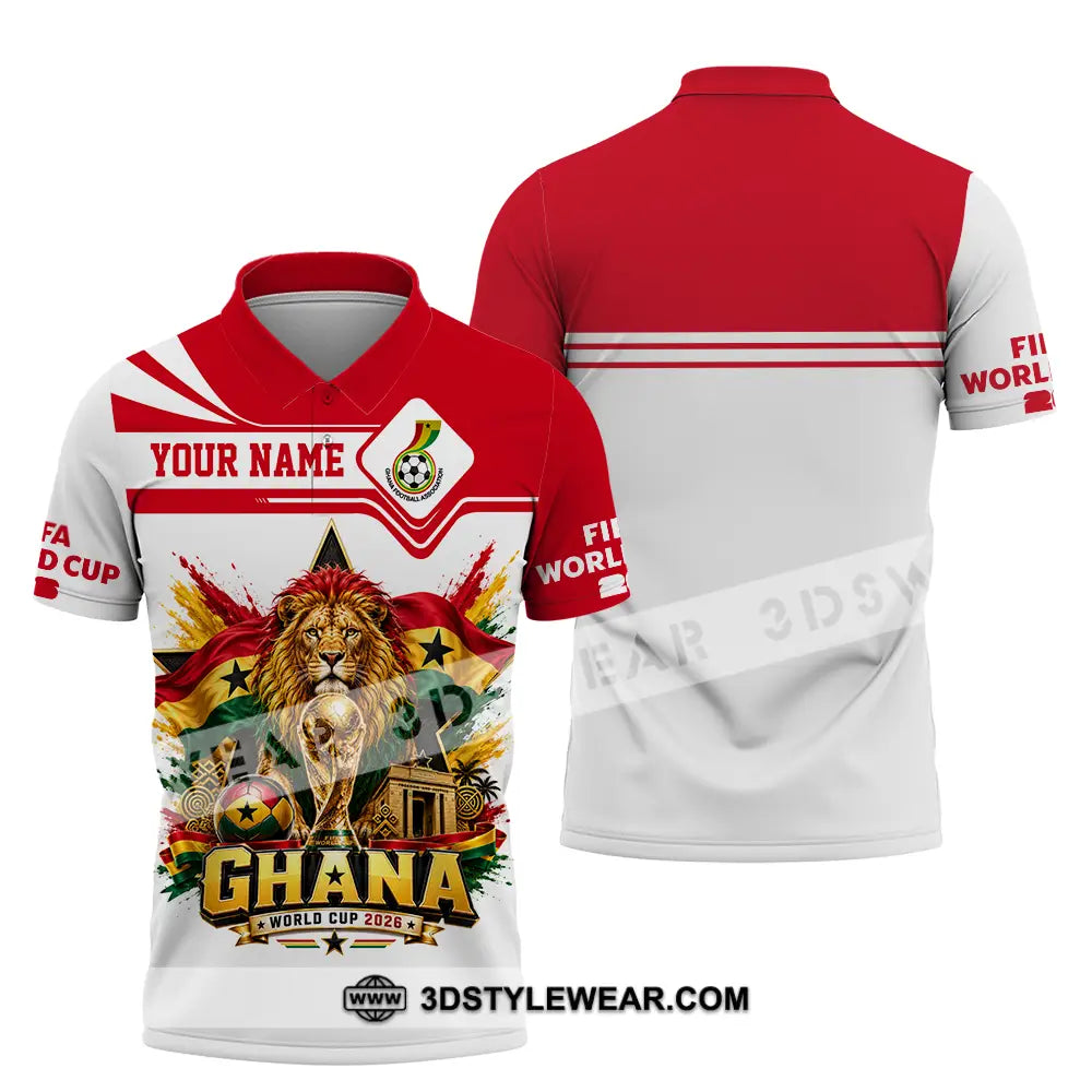 Unisex Shirt - Custom Ghana World Cup 2026 Shirt - Polo Shirt / S - T-shirt