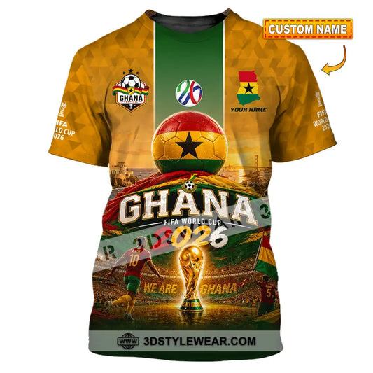 Unisex Shirt - Custom Ghana World Cup 2026 Shirt - T-shirt