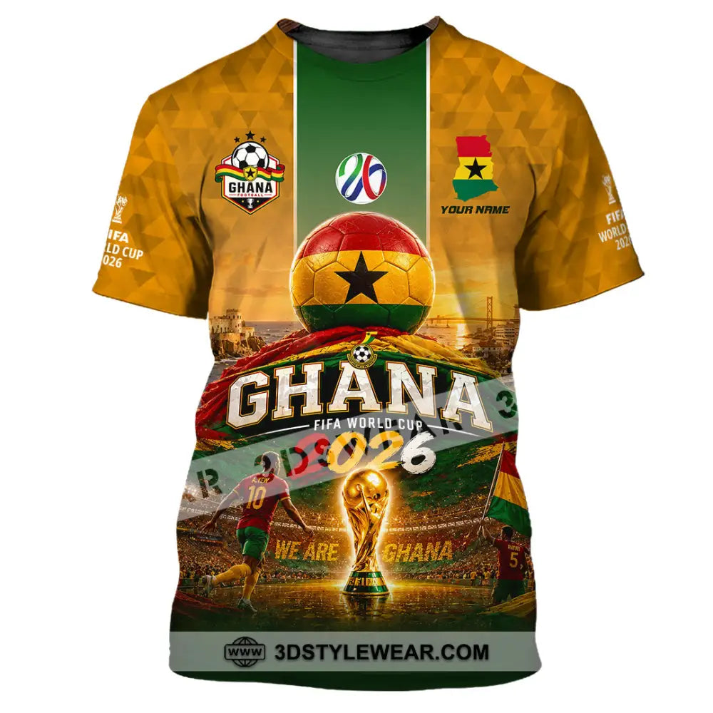 Unisex Shirt - Custom Ghana World Cup 2026 Shirt - T-Shirt / S - T-shirt