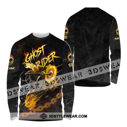 Unisex Shirt - Custom Ghost Rider Shirt - Long Sleeve Shirt / S - T-shirt
