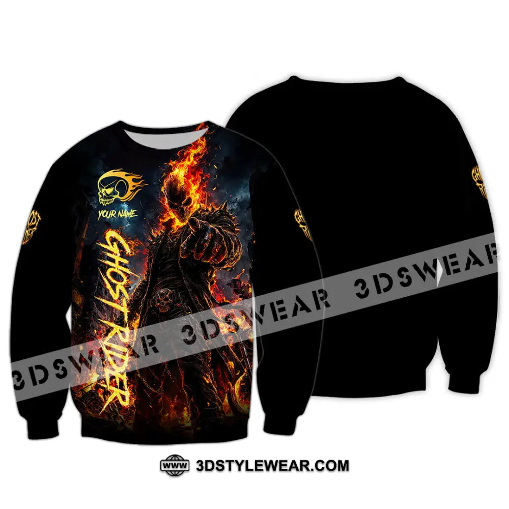 Unisex Shirt - Custom Ghost Rider Shirt - Long Sleeve / S - T-shirt