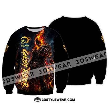 Unisex Shirt - Custom Ghost Rider Shirt - Long Sleeve / S - T-shirt