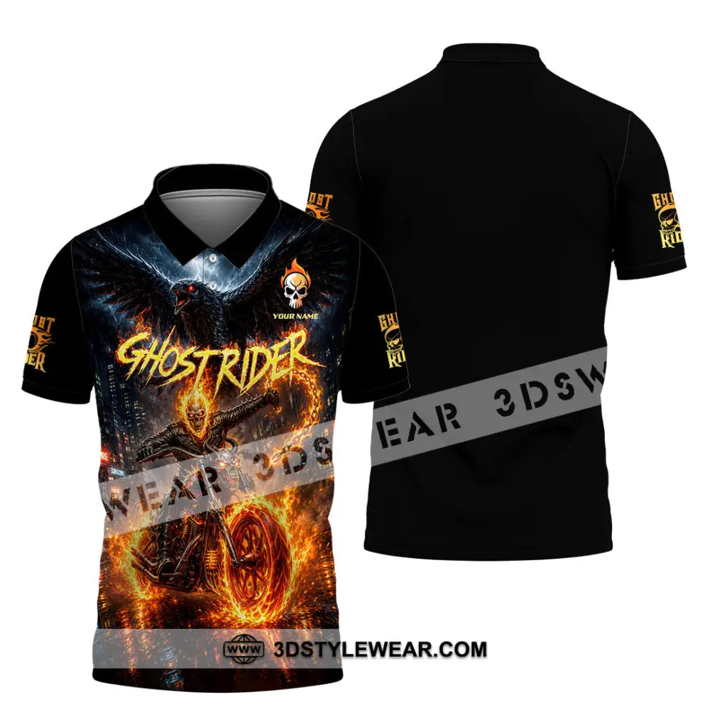 Unisex Shirt - Custom Ghost Rider Shirt - Polo Shirt / S - T-shirt