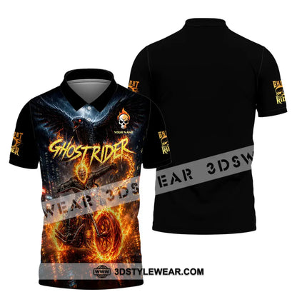 Unisex Shirt - Custom Ghost Rider Shirt - Polo Shirt / S - T-shirt