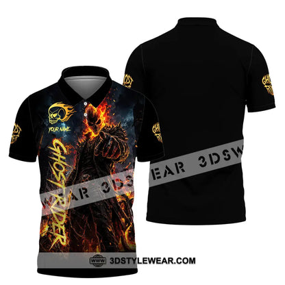 Unisex Shirt - Custom Ghost Rider Shirt - Polo Shirt / S - T-shirt