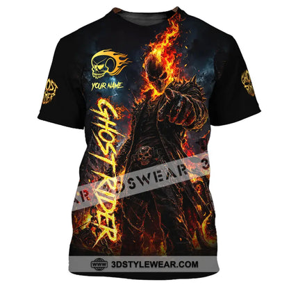 Unisex Shirt - Custom Ghost Rider Shirt - T-Shirt / S - T-shirt