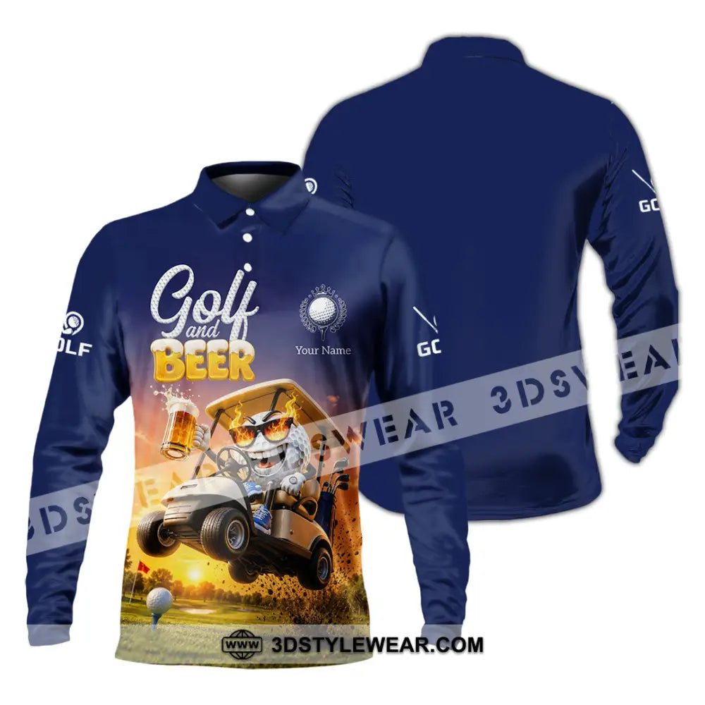 Unisex Shirt - Custom Golf And Free Shirt - Long Sleeve Polo / S - T-shirt