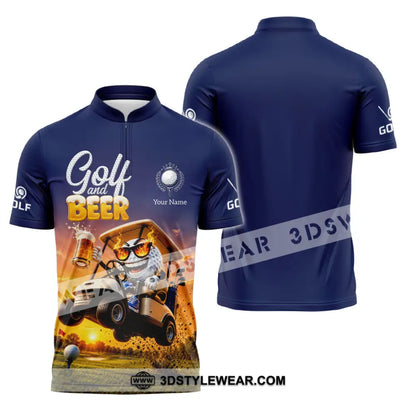 Unisex Shirt - Custom Golf And Free Shirt - Zipper Polo Shirt / S - T-shirt